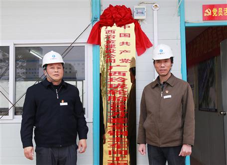 發(fā)揮戰(zhàn)斗堡壘作用！冶建又一個(gè)項(xiàng)目部黨支部揭牌